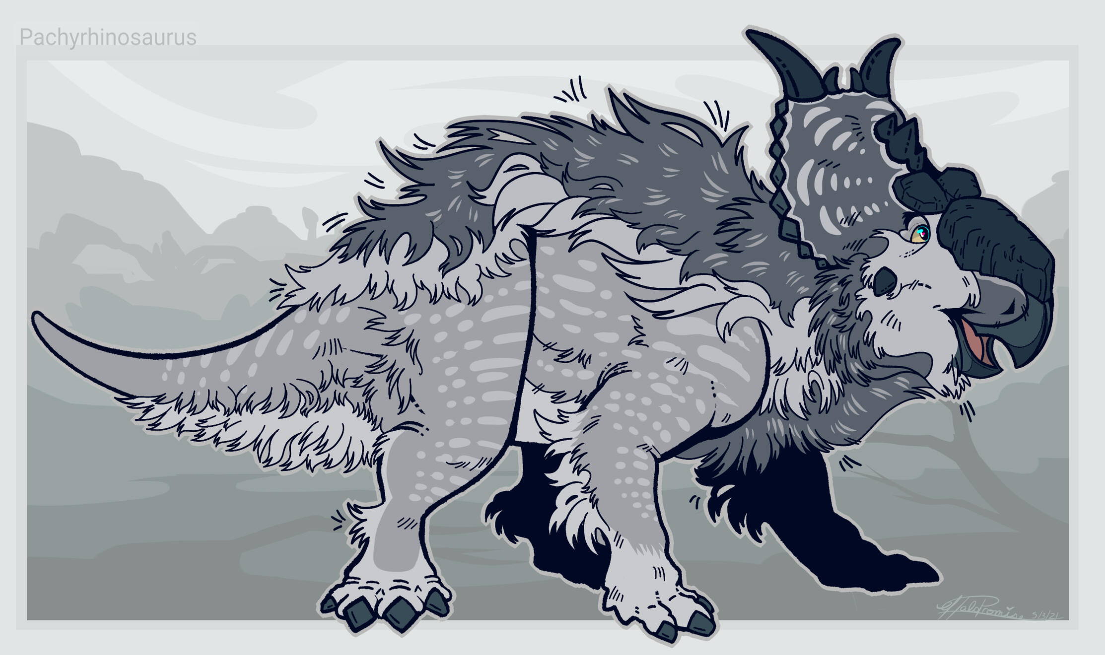 Wooly Pachyrhinosaurus